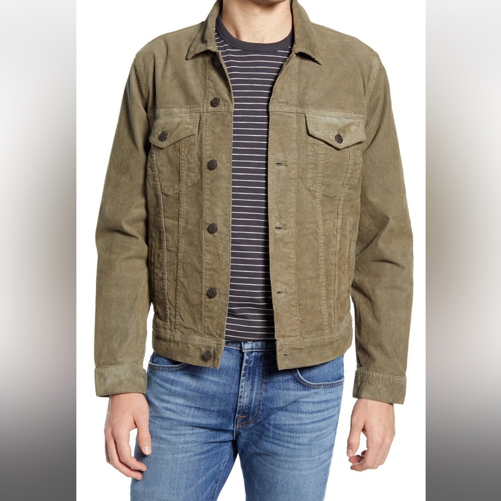 Men’s Madewell Classic Jean Jacket Corduroy Jacket Green